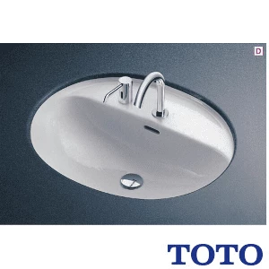 TOTO L582CMS#NW1+TENA12A+TLK02S04J+TLDP2105J アンダーカウンター式洗面器L582CMS+TENA12Aセット