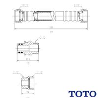 TN111L37 通販(卸価格)|TOTO 給水ホース（370－415ｍｍ） トイレ・便器