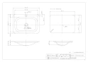 カクダイ #MR-493220GR 取扱説明書 商品図面 角型洗面器･洗面ボウル 商品図面1