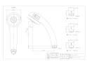 カクダイ 356-509 商品図面 節水マッサージシャワー 商品図面1