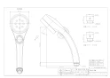 カクダイ 357-916-B 商品図面 ストップシャワーヘッド(リラージ) ブルー 商品図面1