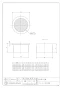 カクダイ 400-237-100 商品図面 サランネット防虫目皿 商品図面1