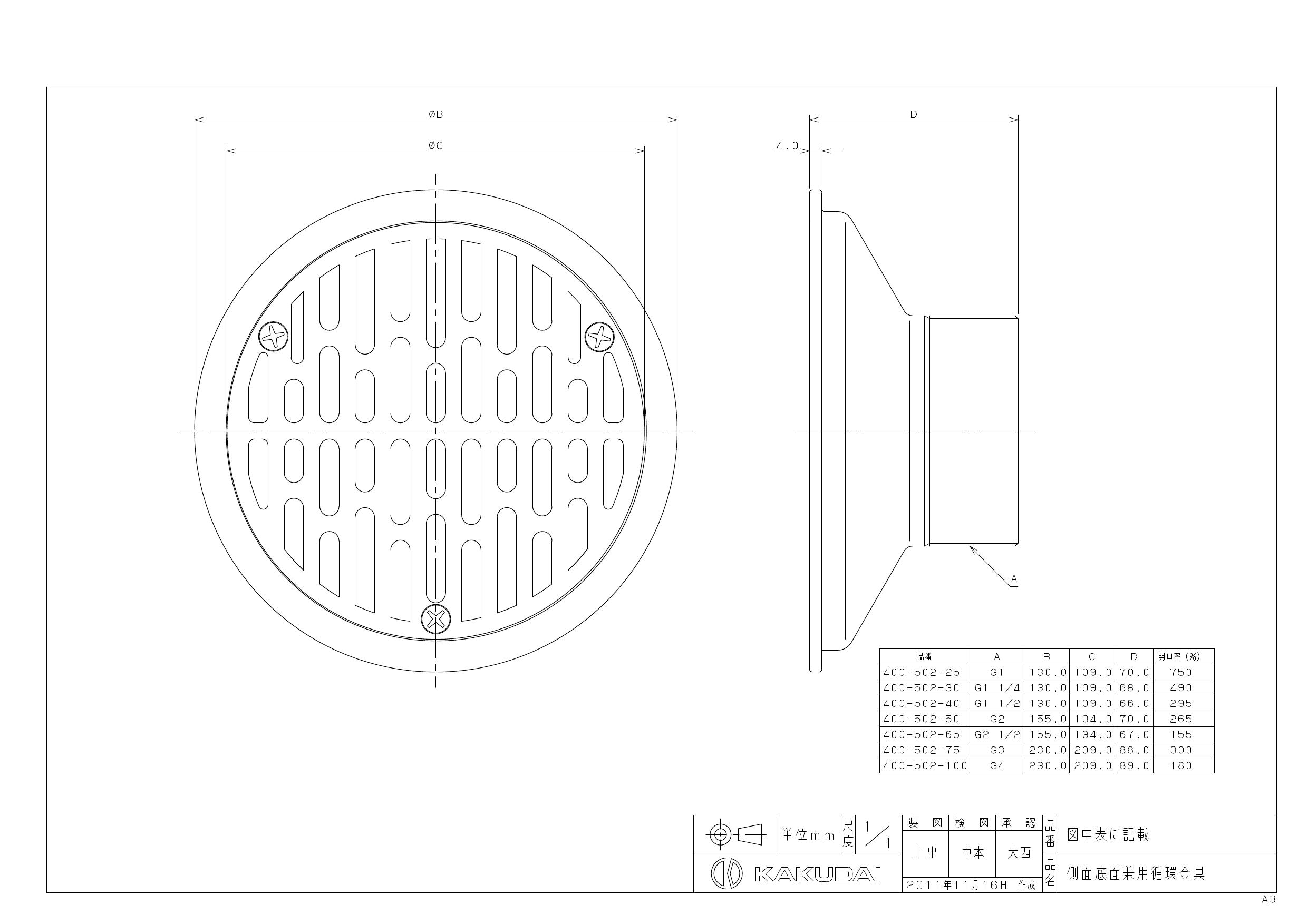 カクダイ #400-502-100｜材料、資材 www.smecleveland.com