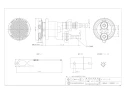 カクダイ 415-018 商品図面 一口循環金具(ペア耐熱管用) 10A 商品図面1