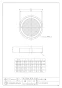 カクダイ 4231-200 商品図面 内ネジ防虫目皿 商品図面1