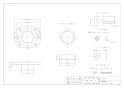 カクダイ 4645S 商品図面 大便器用床フランジ(ステンレスビスつき) 商品図面1