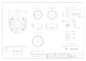 カクダイ 465-659 商品図面 大便器用床フランジ(ステンレスビスつき) 商品図面1