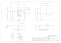 カクダイ 493-076 取扱説明書 商品図面 ｱﾝﾀﾞｰｶｳﾝﾀｰ式洗面器（洗面ボウル） 商品図面1