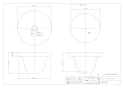 カクダイ 493-099-CR 取扱説明書 商品図面 丸型手洗器 亜麻 商品図面1