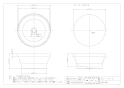 カクダイ 493-146-W 取扱説明書 商品図面 丸型手洗器 雪見石 商品図面1