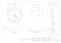 カクダイ 493-170 取扱説明書 商品図面 ｱﾝﾀﾞｰｶｳﾝﾀｰ式洗面器（洗面ボウル） 商品図面1