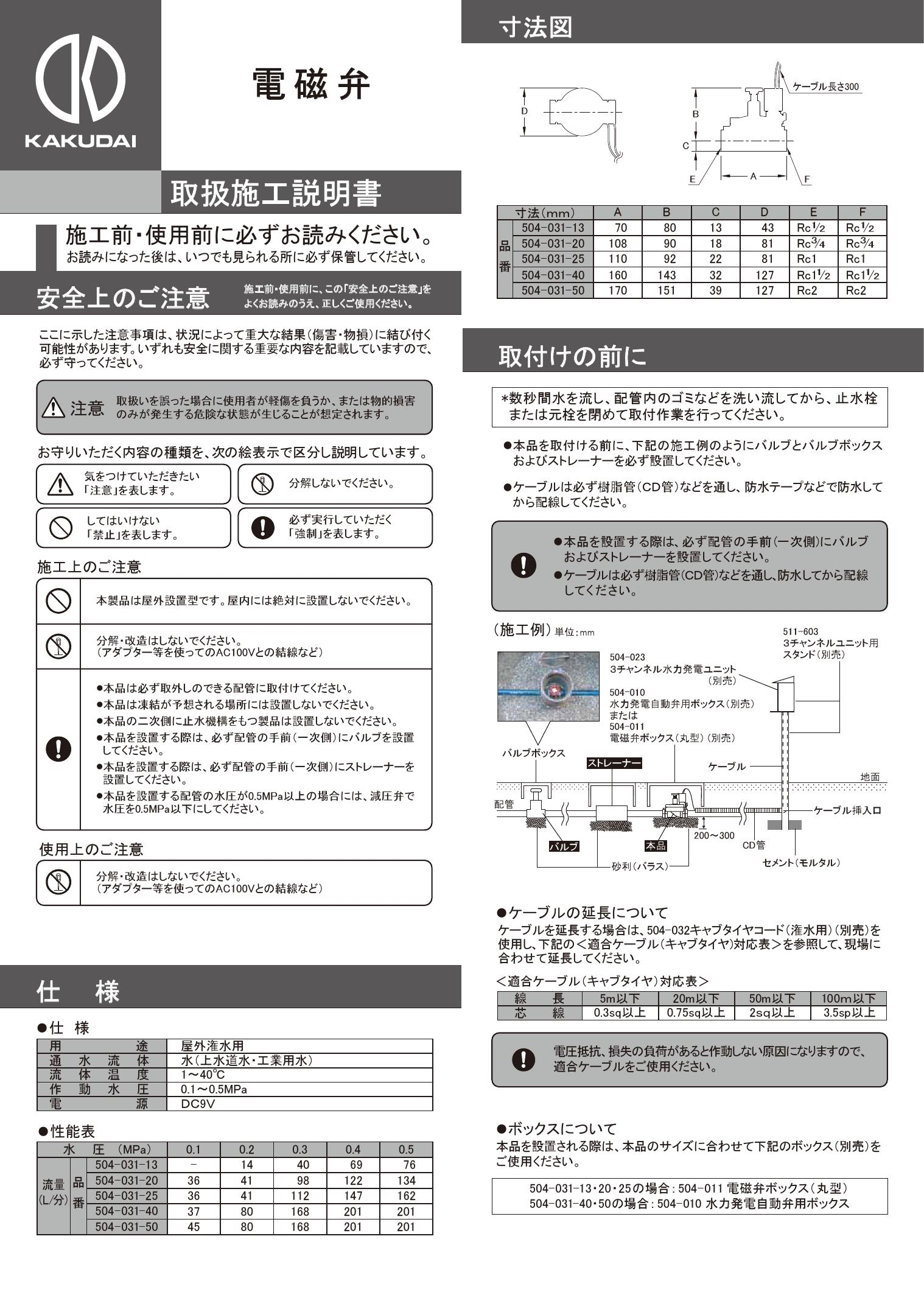  KAKUDAI カクダイ 電磁弁 - 4