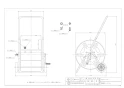 カクダイ 553-700 商品図面 施工説明書 業務用ホースドラム 商品図面1
