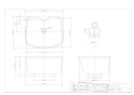 カクダイ 624-910 商品図面 施工説明書 水栓柱パン(丸型) 商品図面1