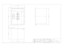 カクダイ 626-020 商品図面 散水栓ボックス(カベ用) 商品図面1