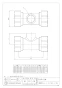 カクダイ 649-848-40W 商品図面 3管兼用ジョイント ネジつきチーズ(白) 商品図面1