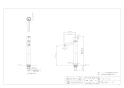 カクダイ 716-313 取扱説明書 商品図面 自閉立水栓(ﾄｰﾙ) 商品図面1