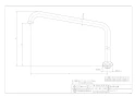 カクダイ 7740-240 商品図面 立上りUパイプ240 商品図面1