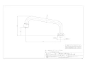 カクダイ 775-19-170 取扱説明書 商品図面 泡沫立上りUパイプ 170 商品図面1