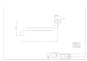 カクダイ 9076 商品図面 Sパイプ 170 商品図面1