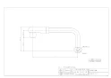 カクダイ 9116B 商品図面 泡沫立上りUパイプ 240 商品図面1