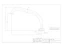 カクダイ 9124B 商品図面 スワンパイプ(大) 240 商品図面1