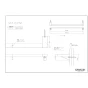 カワジュン SC-311-CTM 取扱説明書 商品図面 タオルレール P450 商品図面1