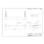 カワジュン SE-411-XPS 取扱説明書 商品図面 タオルレール P182 商品図面1
