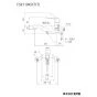 KVK FSK110KSFTT 取扱説明書 商品図面 施工説明書 分解図 シングルシャワー付混合栓 商品図面1