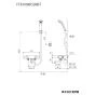 KVK FTB100KKST 取扱説明書 商品図面 施工説明書 分解図 サーモスタット式シャワー 商品図面1