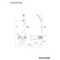 KVK KF850R1 取扱説明書 商品図面 施工説明書 分解図 サーモスタット式シャワー 商品図面1