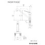 KVK KM5081TFR2EC 商品図面 分解図 シングルシャワー付混合栓 商品図面1