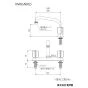 KVK KM8GN 商品図面 分解図 2ハンドル混合栓 商品図面1