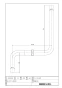 LIXIL(リクシル) CF-171D-32B 商品図面 ３２ｍｍ隅付ロータンク用洗浄管（和風床上用） 商品図面1