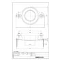 LIXIL(リクシル) UF-13AW 商品図面 小便器用壁フランジ(40mm鉛管用) 商品図面1