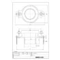 LIXIL(リクシル) UF-13WP(VU) 商品図面 小便器用壁フランジ(VU50用) 商品図面1