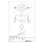 LIXIL(リクシル) UF-300WP 商品図面 小便器用床フランジ（VU50,VP50用） 商品図面1