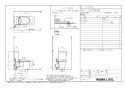 LIXIL(リクシル) BC-ZA10AH BW1+DT-ZA150AH BW1+CW-EA24 BW1 取扱説明書 施工説明書 セット図面 アメージュZ便器(フチレス)リトイレ+パッソ セット図面1