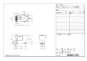 LIXIL(リクシル) BC-ZA10P BW1+DT-ZA180EP BW1+CW-EA21QC BW1 取扱説明書 商品図面 施工説明書 アメージュZ便器(フチレス)床上排水+パッソ 商品図面1