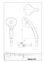 LIXIL(リクシル) BF-SL6MBGE(1.8)-AT 商品図面 分解図 エコアクアスイッチシャワーヘッド(めっき仕様) 商品図面1