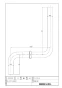 LIXIL(リクシル) CF-171D-3L 商品図面 ３８ｍｍ隅付ロータンク用洗浄管（洋風用） 商品図面1