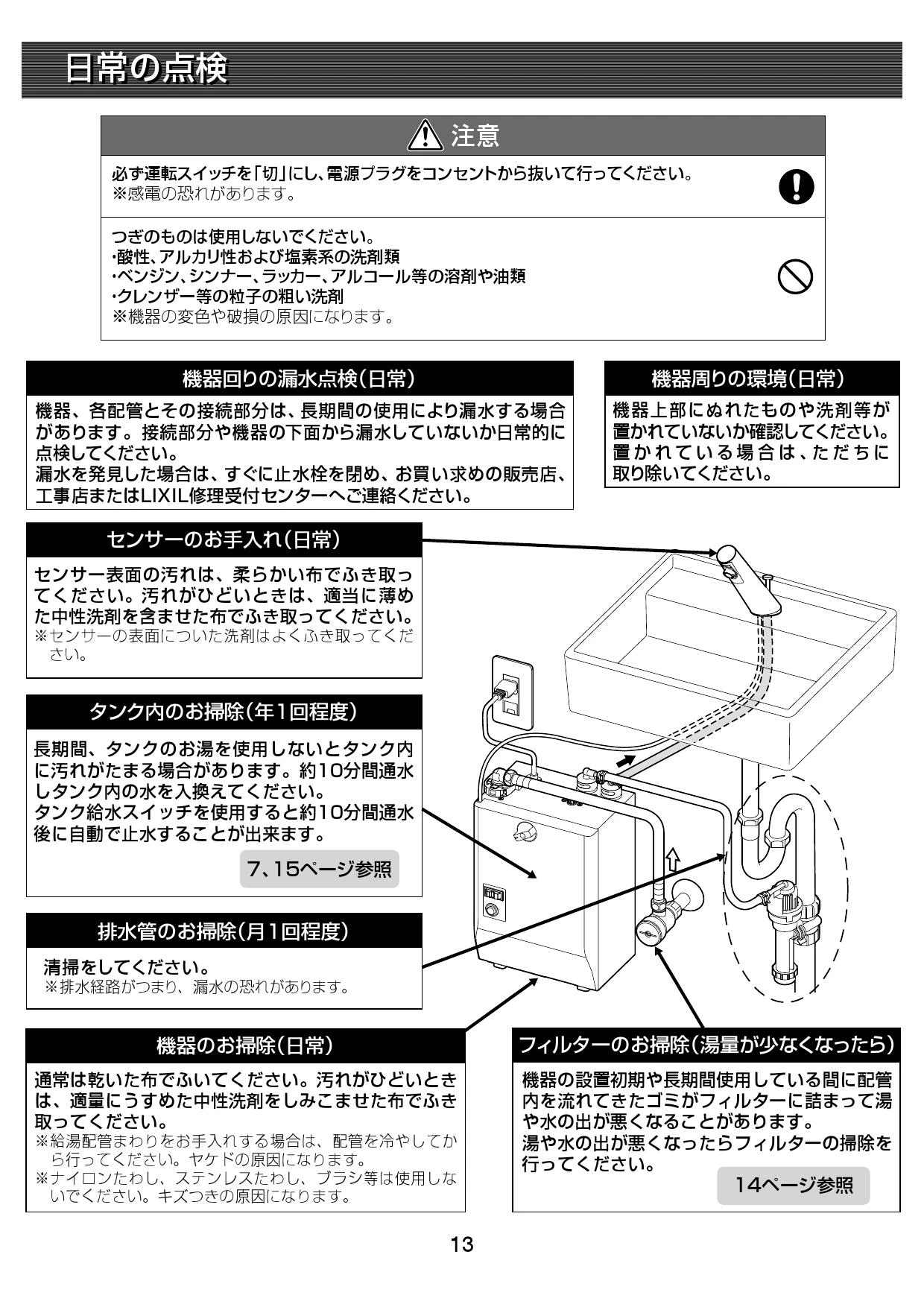 LIXIL(リクシル) EHMN-CA3SA3-203取扱説明書 施工説明書 | 通販 プロ