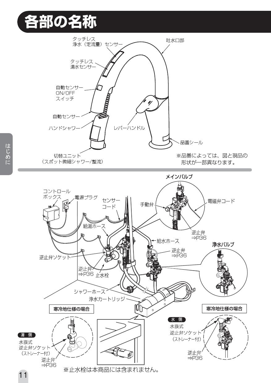 LIXILナビッシュタッチレス水栓JF-NA411S/SAB（JW)新品未使用 - 浄水機