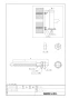 LIXIL(リクシル) KF-D18 商品図面 住宅用はね上げ式手すり・はね上げ式前方ボード・前方ボード 商品図面1