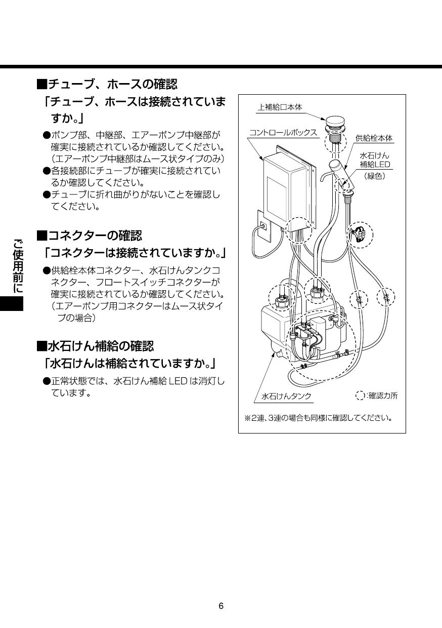 ∬∬INAX LIXIL 自動水石けん供給栓オートソープ  ムース状 補給方法：タンク 直結式 2連〔HC〕 - 3