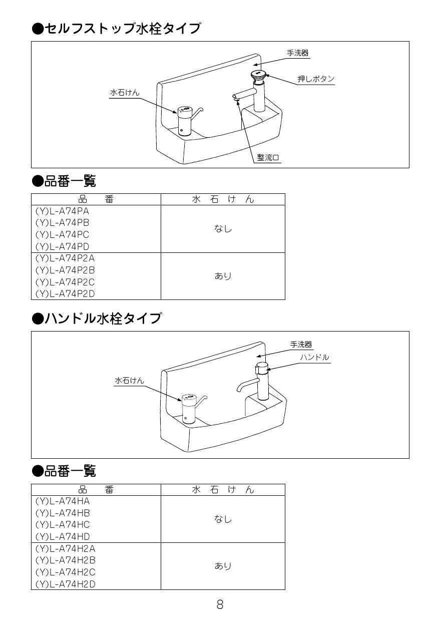 LIXIL(リクシル) L-A74HA取扱説明書 施工説明書 | 通販 プロストア