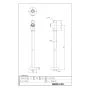 LIXIL(リクシル) L-CS-14/W+LF-YE340SYHC/SAB+LF-3SV(400)KX2+LF-105SAL-XS 取扱説明書 商品図面 施工説明書 波工房YTシリーズ ベッセル式手洗器 商品図面1