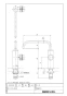 LIXIL(リクシル) L-CS-25 YU-1+LF-74+LF-3V382W80+LF-70SAL 取扱説明書 商品図面 波工房釉シリーズ(日本) オーバーカウンター式手洗器セット 商品図面1