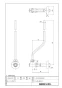LIXIL(リクシル) LF-3V(110)322Ｗ80 商品図面 分解図 アングル形止水栓 商品図面1