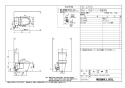 LIXIL(リクシル) YBC-ZA10S BW1+YDT-ZA180E BW1+CW-KB22 BW1 商品図面 アメージュZ便器(フチレス)床排水+KBシリーズ 商品図面1